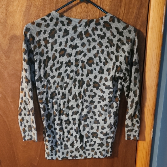 Boden Leopard Print Crewneck Sweater - Picture 5 of 5